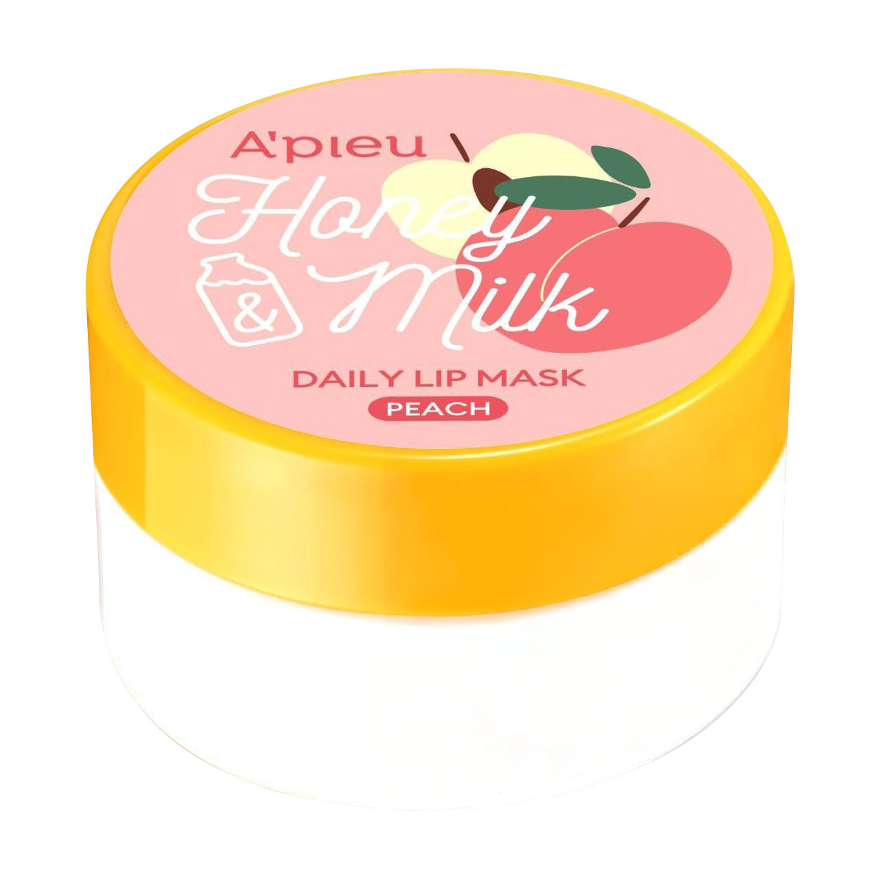 Живильна маска для губ A'pieu Honey &amp; Milk Daily Lip Mask, Peach, 6 г